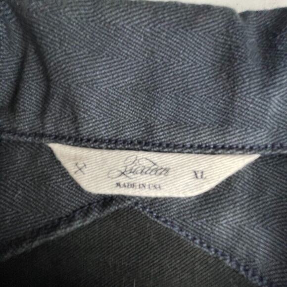 3sixteen full button overshirt shacket made in USA men's XL dark gray - Picture 3 of 3